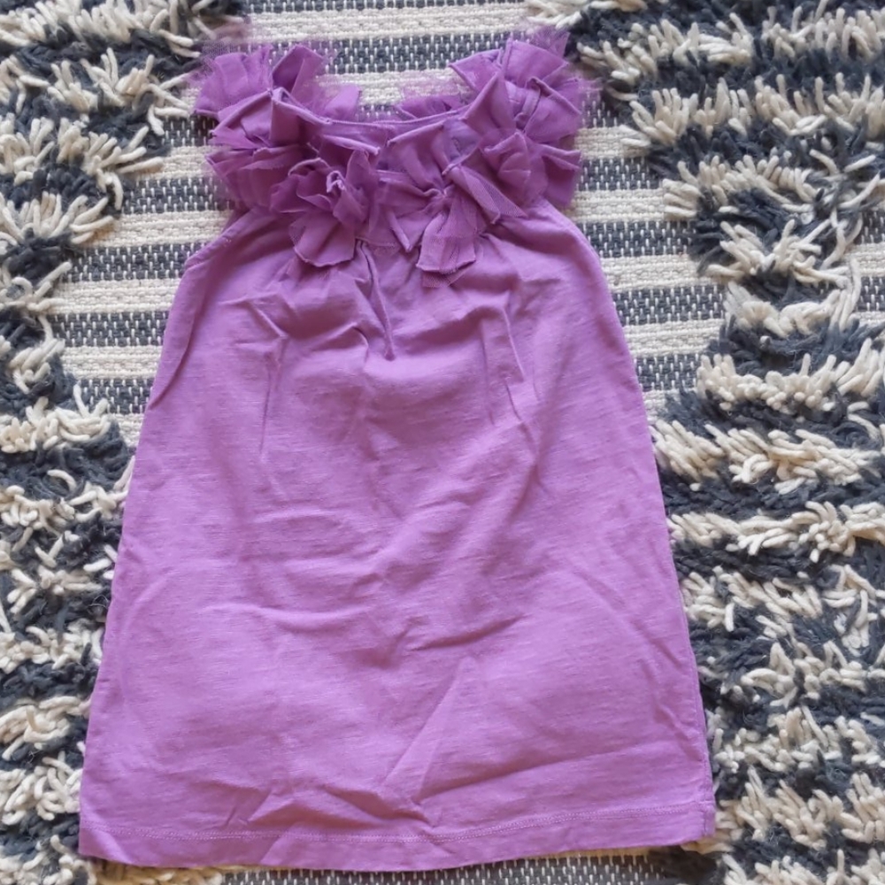 Tea Collection purple tulle flower dress
